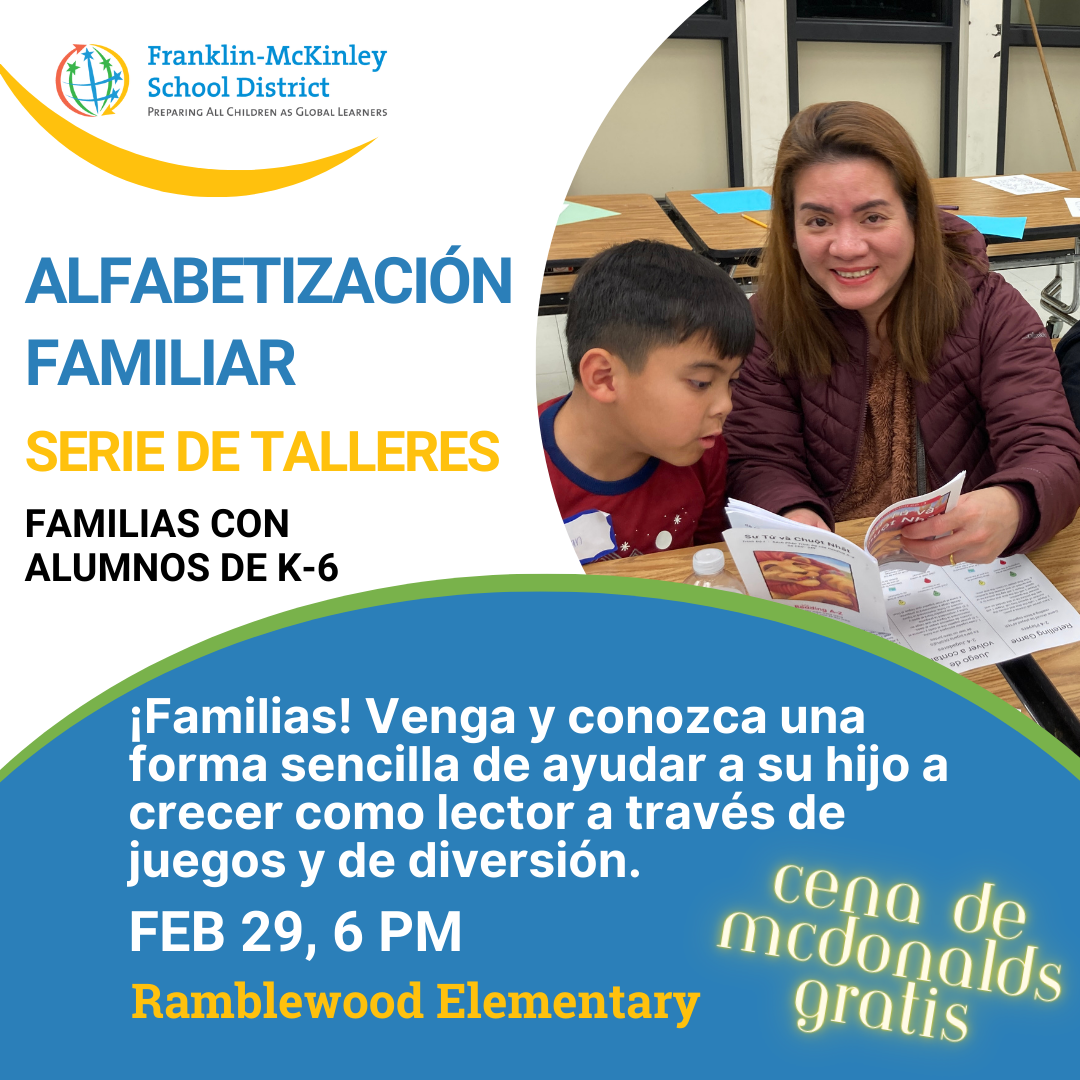 Family Literacy Night Flyer - Spanish